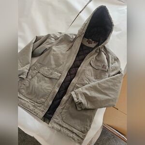 Wolverine Hooded Mens M Insulated Work Wear Jacket